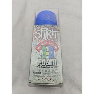 3D FOAM SPRAY BIRTHDAY‎ SPRAY ON Blue PEEL OFF EVENT FOAM SPRAY 5.5 OZ USA MADE